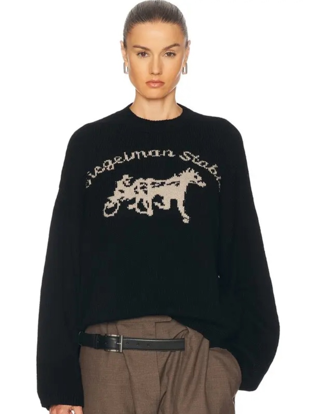 Siegelman Stable Tricot Logo Sweater Size S/M